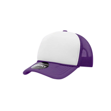 Youth Hat - Purple/White