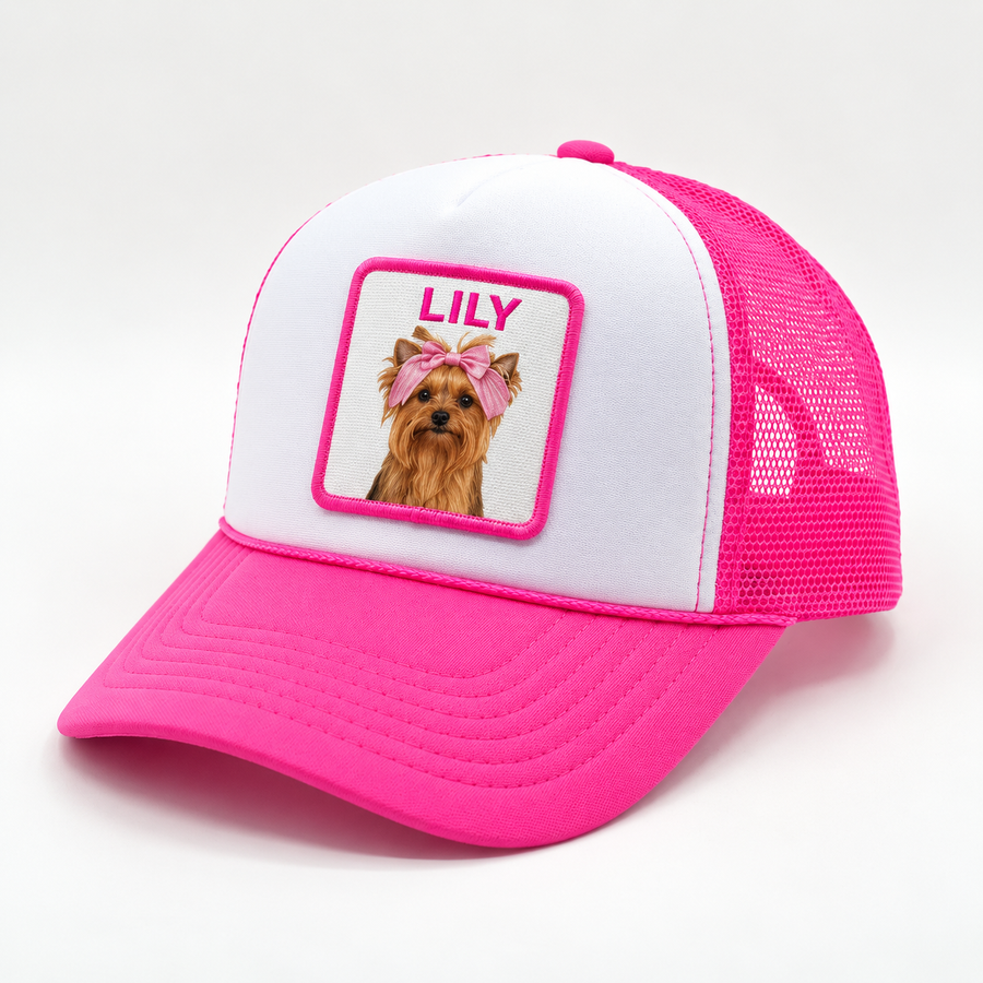Foam Trucker - Neon Pink/White