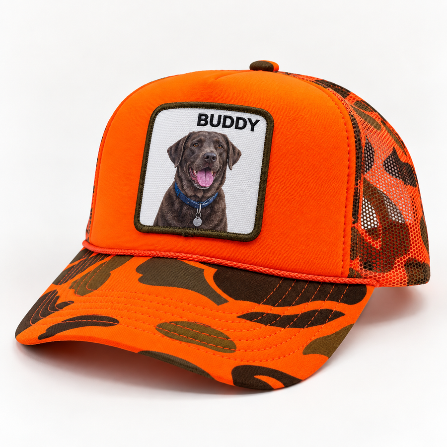 Foam Trucker - Orange Camo