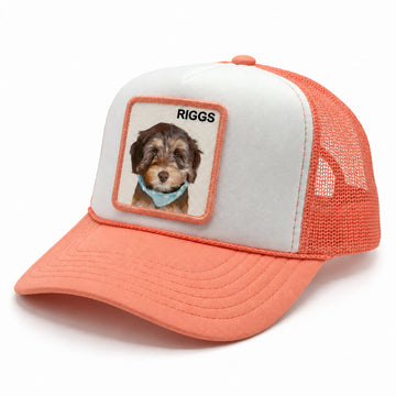Foam Trucker - Coral/White