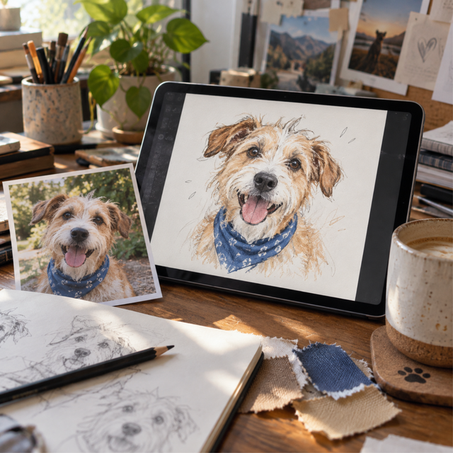 Review your PetCap portrait artwork